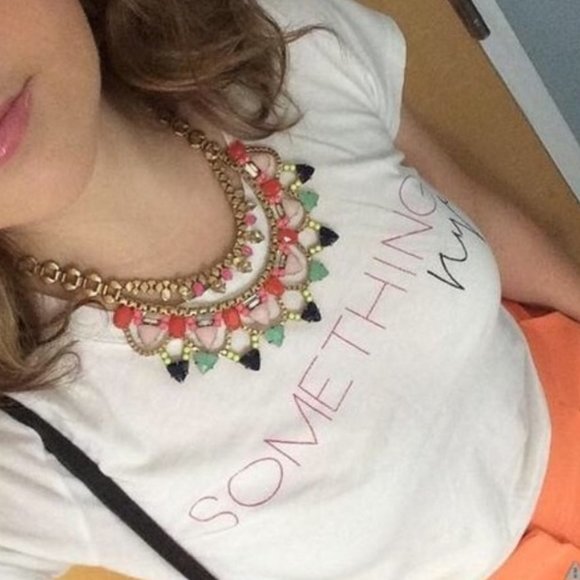 Stella & Dot | Retired BeautifullyColorful Jewel Tone Fanella StatementN… - Picture 10 of 16